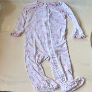Pink Ruffled Kids One Piece